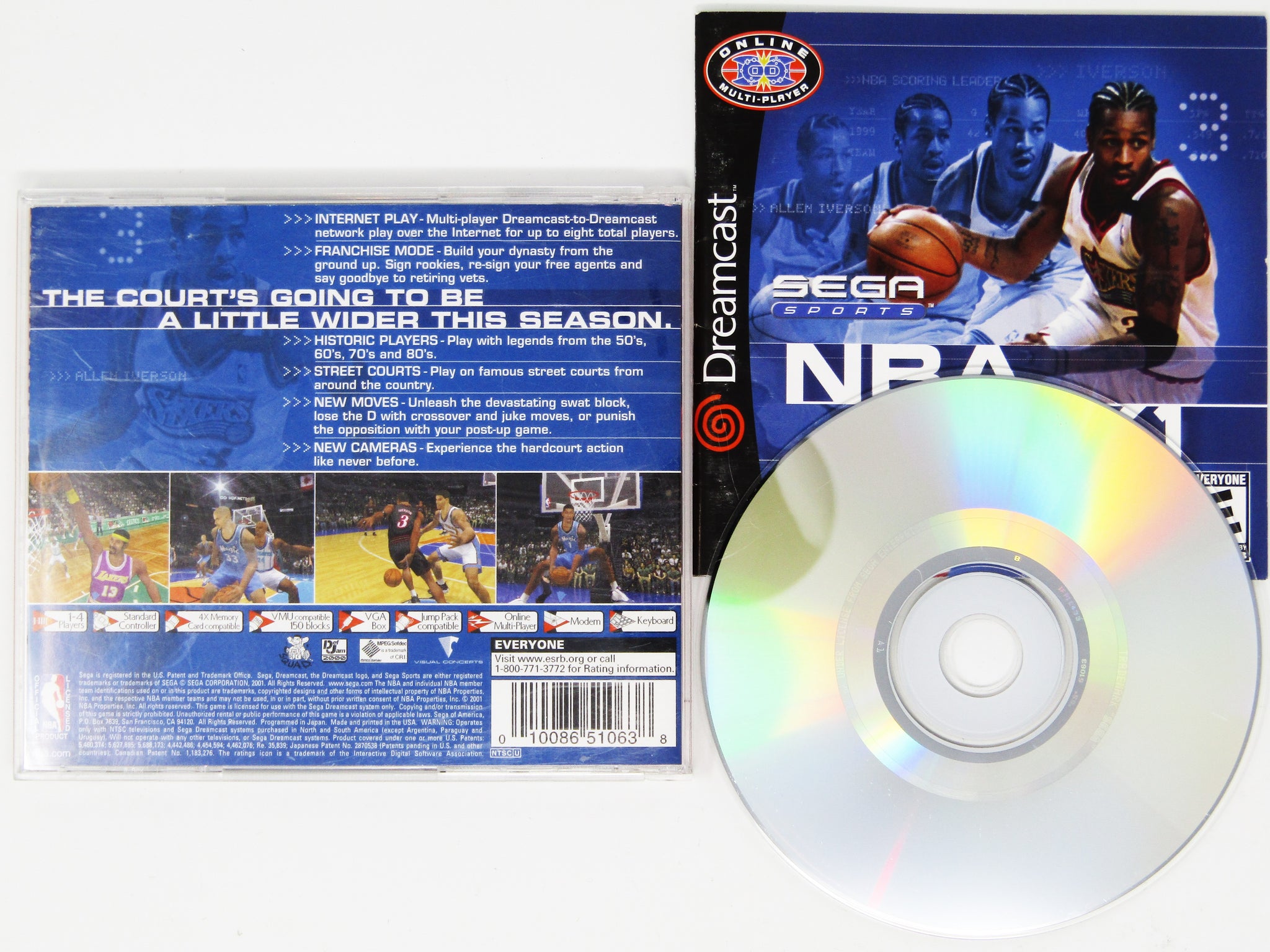 SEGA - 新品未開封！ドリームキャスト NBA 2K1 NBA 2K1 - Dreamcast: Sega Dreamcast: Video Games - Amazon.ca