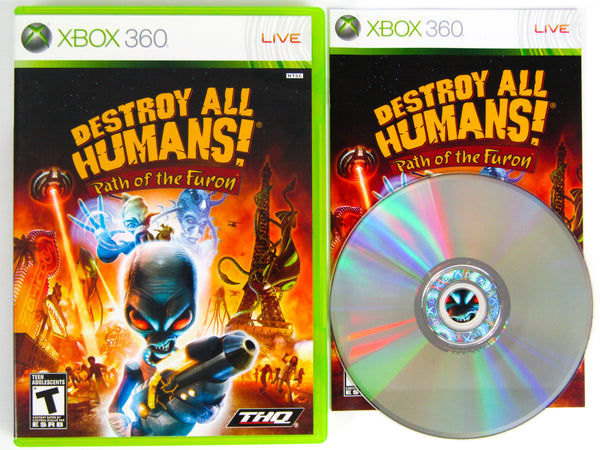 Destroy All Humans: Path Of The Furon (Xbox 360) Game, manual and box