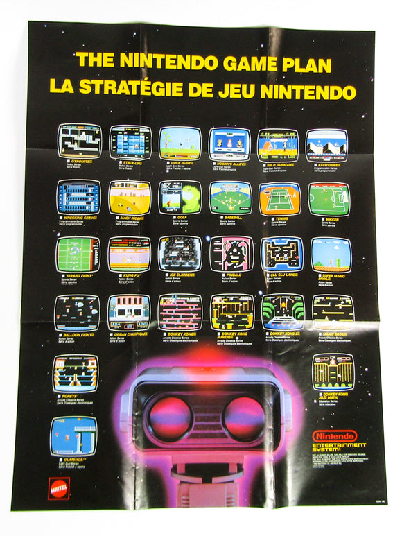 The Nintendo Game Plan [Poster] (Nintendo / NES)