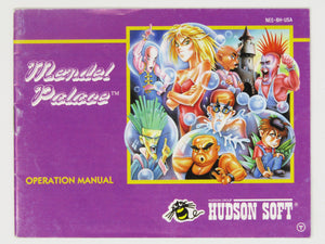 Mendel Palace [Manual] (Nintendo / NES)