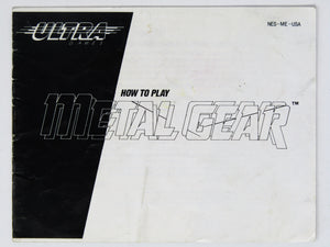 Metal Gear [Manual] (Nintendo / NES)