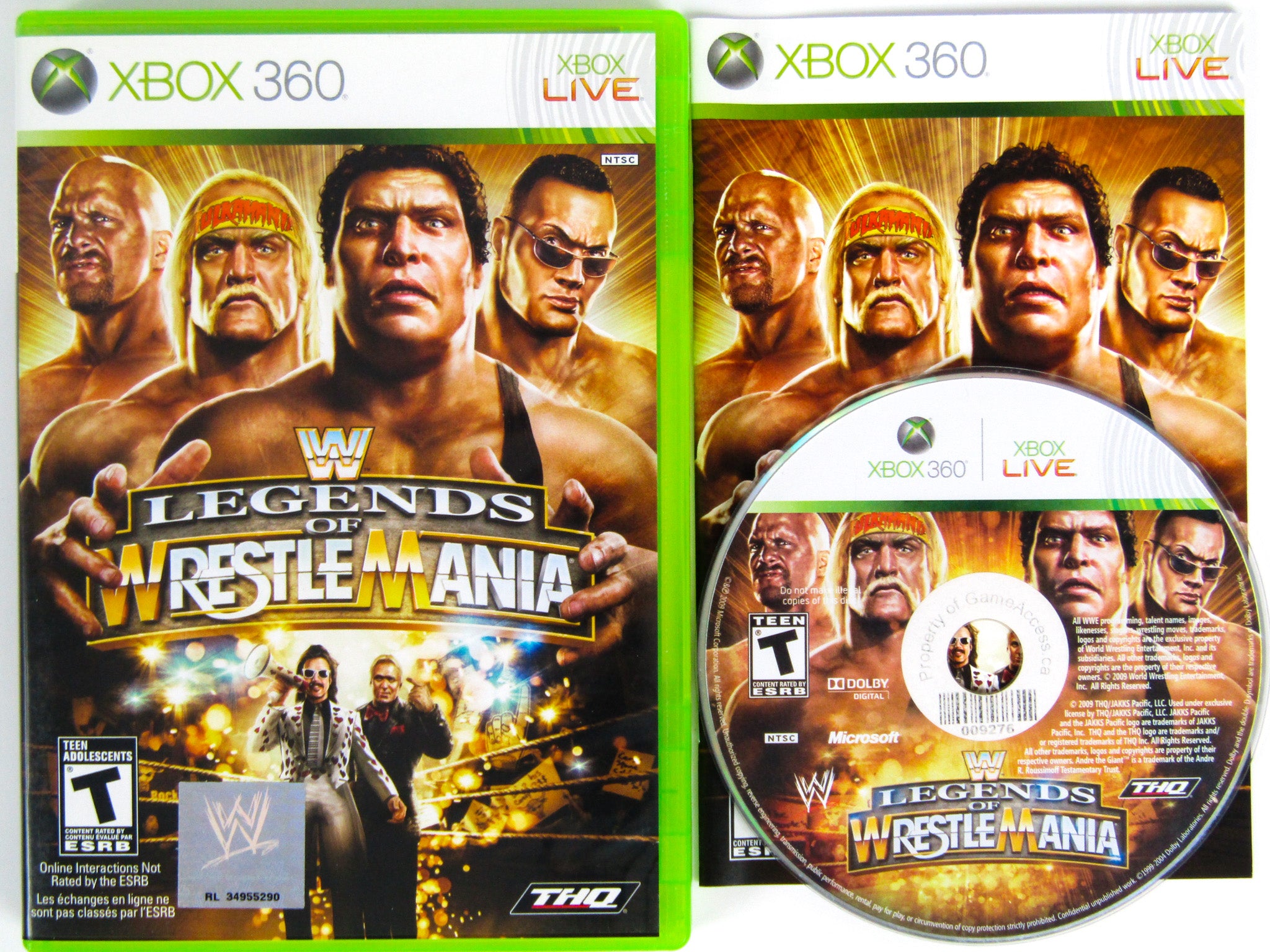 Xbox 360 - WWE Legends of Wrestlemania - waz