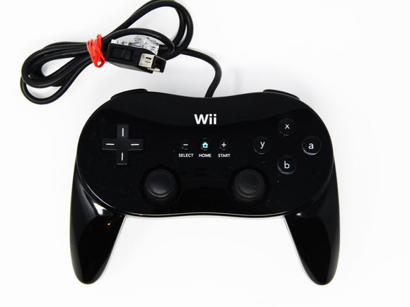 Black Wii Classic Controller Pro (Nintendo Wii)