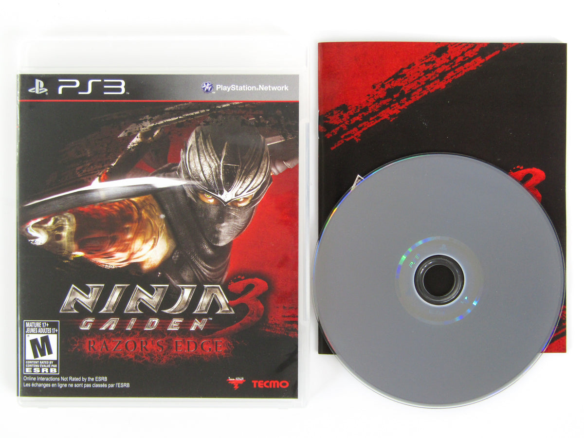Jeu PS3 Ninja Gaiden 3: Razor's Edge - Version Française, Complet (boîte+notice) - Très Bon état