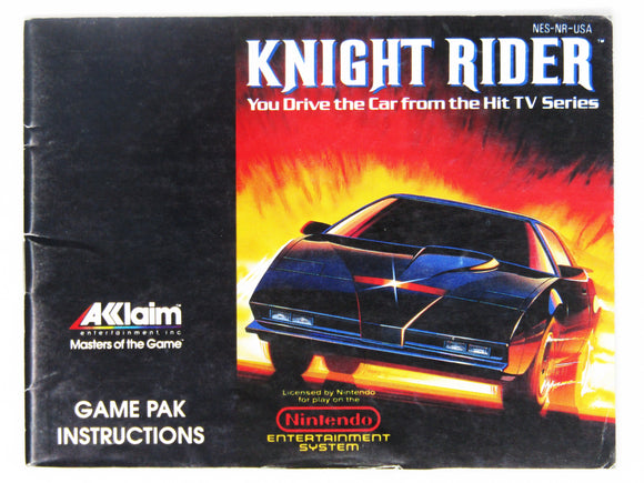 Knight Rider [Manual] (Nintendo / NES)