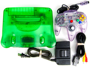 Nintendo 64 System Funtastic Jungle Green with Atomic Purple Controller (N64)