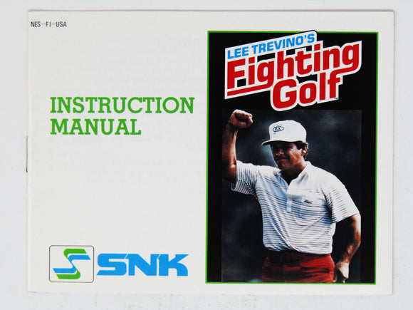 Lee Trevino's Fighting Golf [Manual] (Nintendo / NES)