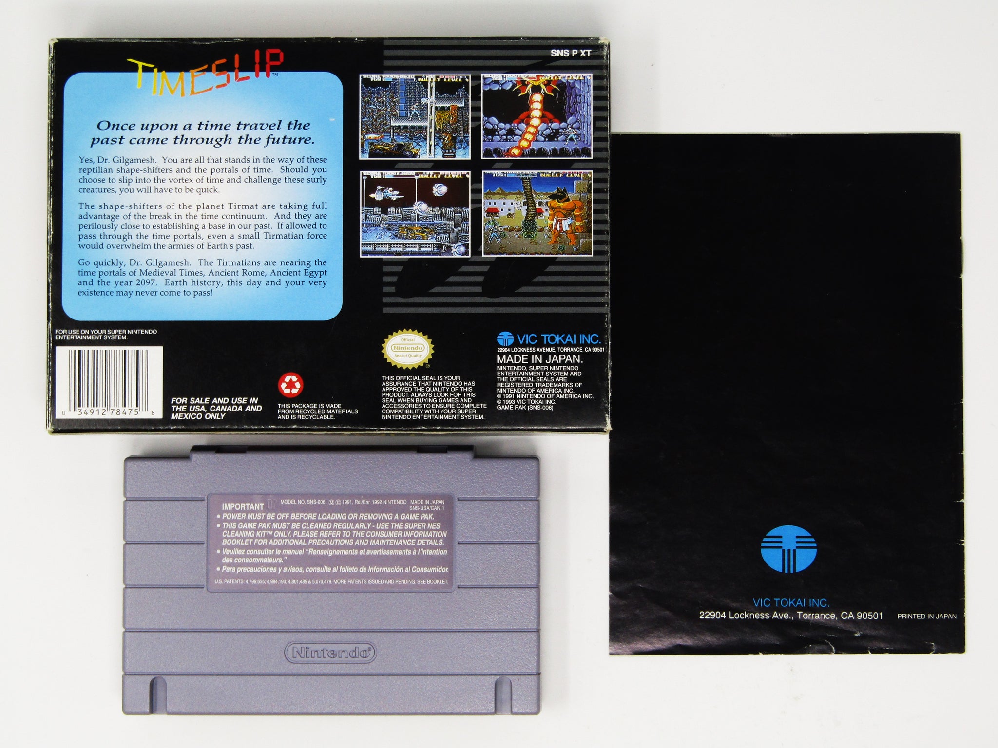 Time Slipsnes Label Timeslip (Super Nintendo / SNES) – RetroMTL