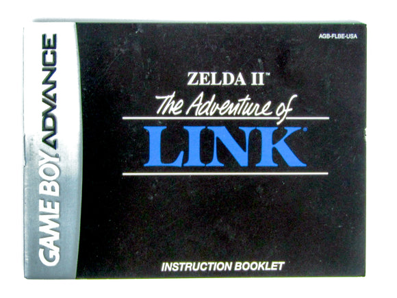 Zelda II The Adventure Of Link [Classic NES Series] [Manual] (Game Boy Advance / GBA)