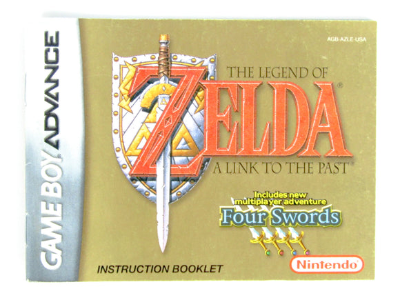Legend of Zelda Link to the Past [Manual] (Game Boy Advance / GBA)