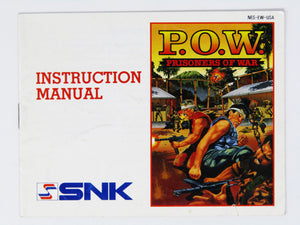 POW Prisoners Of War [Manual] (Nintendo / NES)