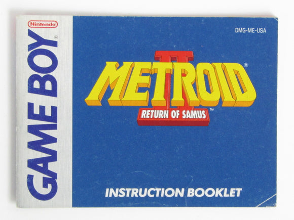 Metroid II 2 Return Of Samus [Manual] (Game Boy)