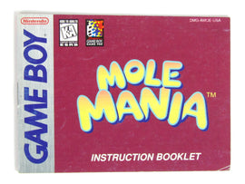 Mole Mania [Manual] (Nintendo Game Boy)