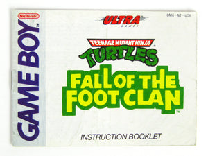 Teenage Mutant Ninja Turtles Fall of the Foot Clan [Manual] (Game Boy)