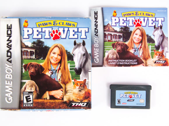 Paws & Claws Pet Vet (Game Boy Advance / GBA)