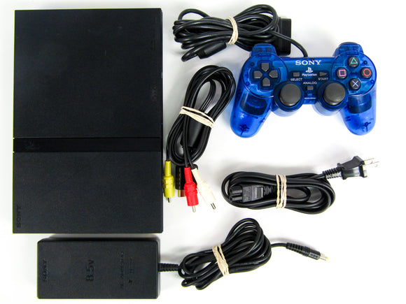 PlayStation 2 System Slim Black with 1 Unassorted Controller (PS2)