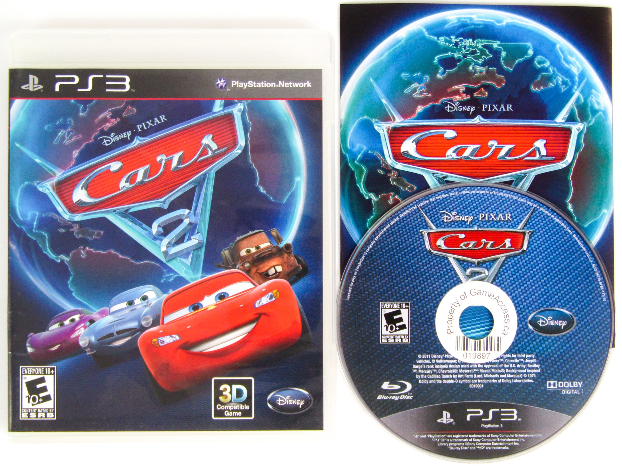 Cars 2 PlayStation 3 PS3 Retro MTL cars-2-playstation-3-ps3-retro-mtl