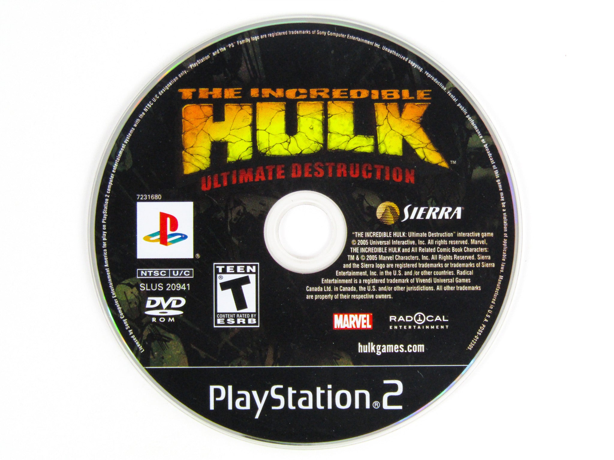 The Incredible Hulk Ultimate Destruction (Playstation 2 / PS2) - RetroMTL