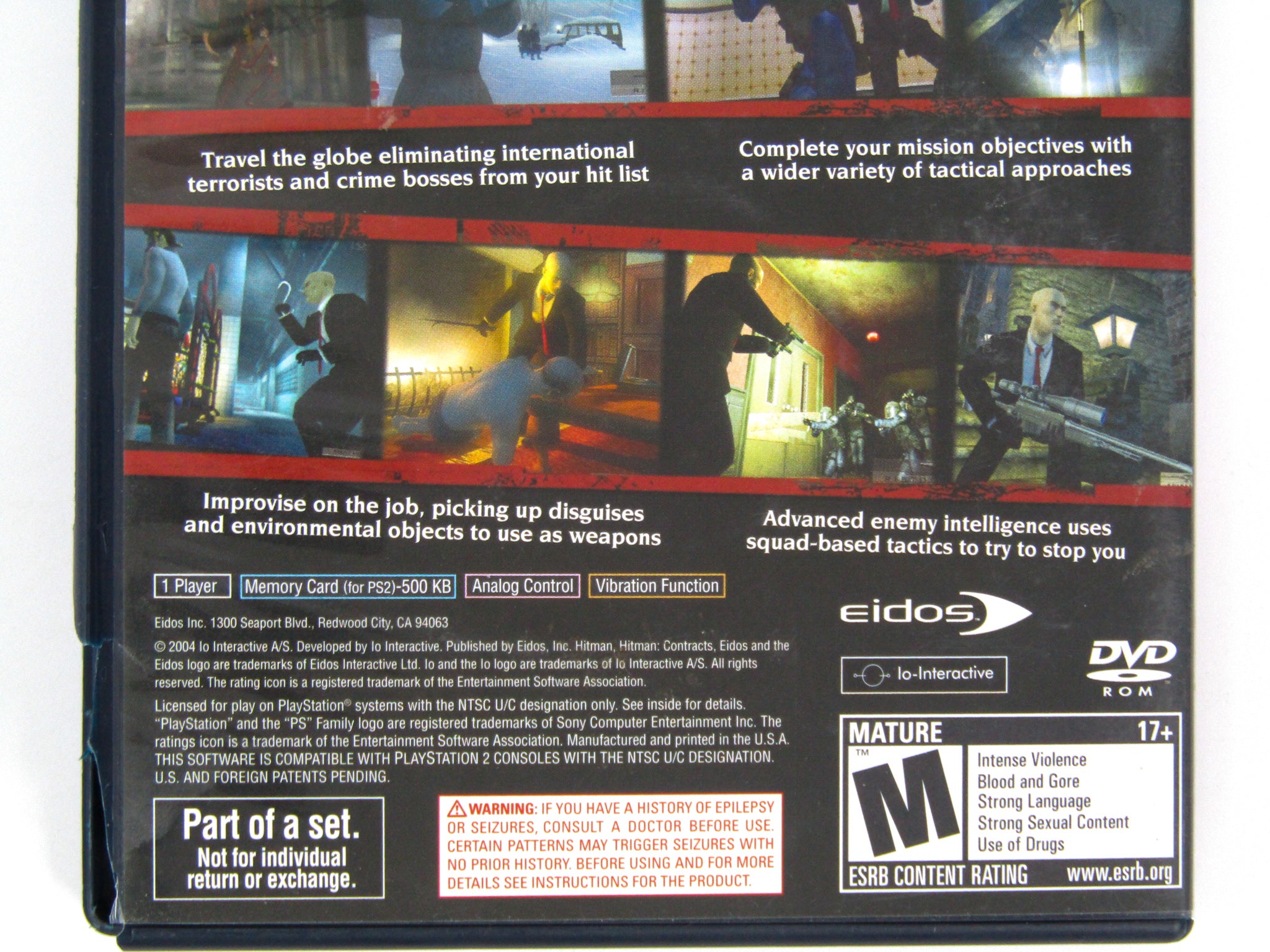 PS2-1) PS2 Hitman Contracts PAL FR COMPLET PS2-1) PS2 Hitman Contracts PAL FR COMPLET
