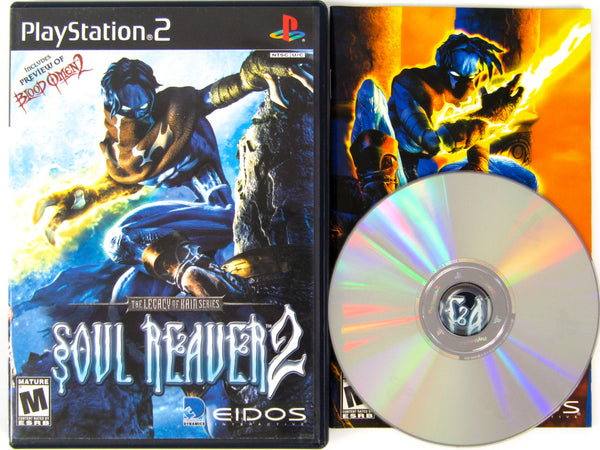 Boîte Vide Originale PlayStation 2 - Soul Reaver 2 - Très Bon état (jeu: Pro Evolution Soccer 5)