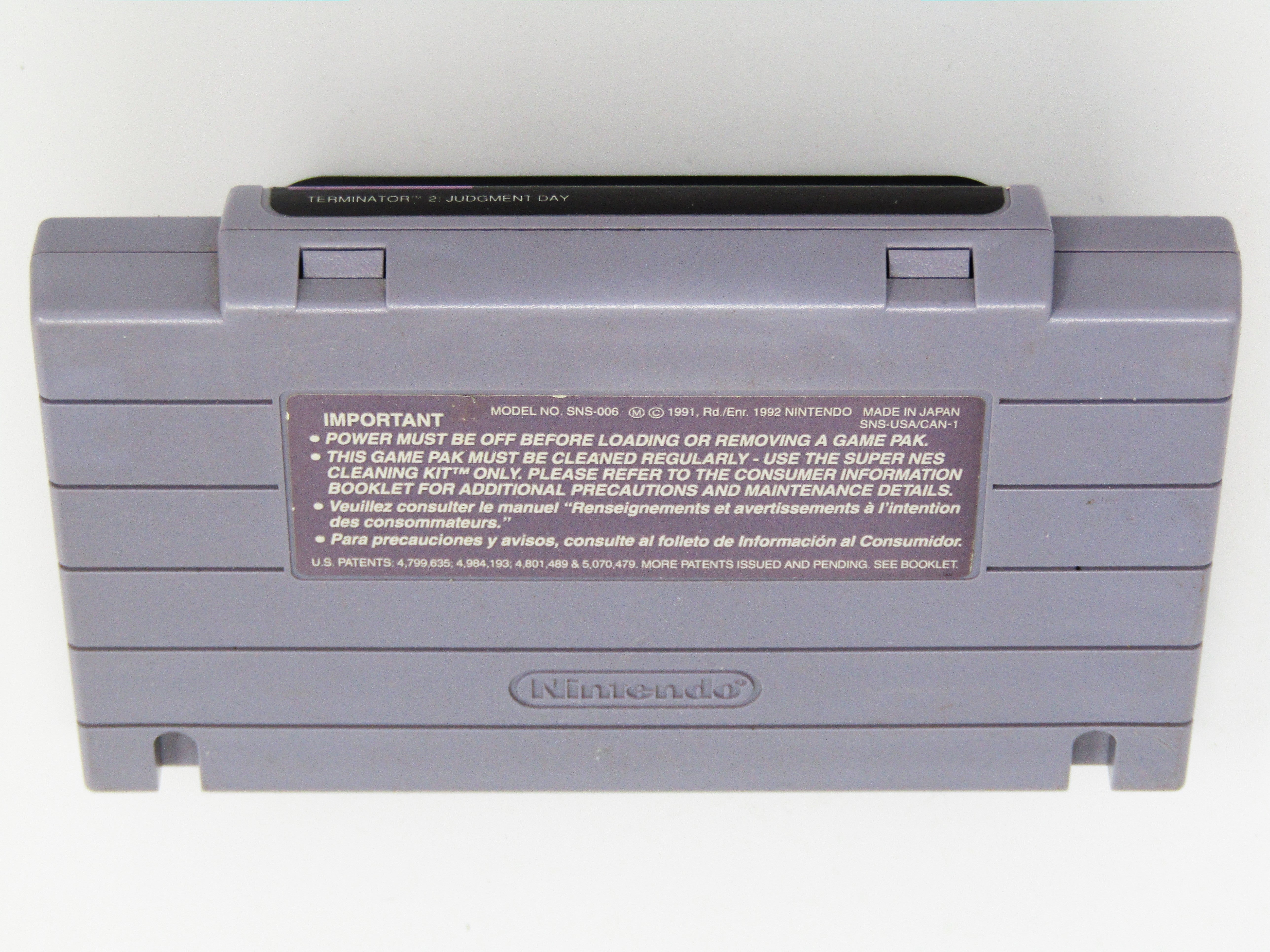 Terminator 2 Judgment Day (Super Nintendo / SNES) - RetroMTL