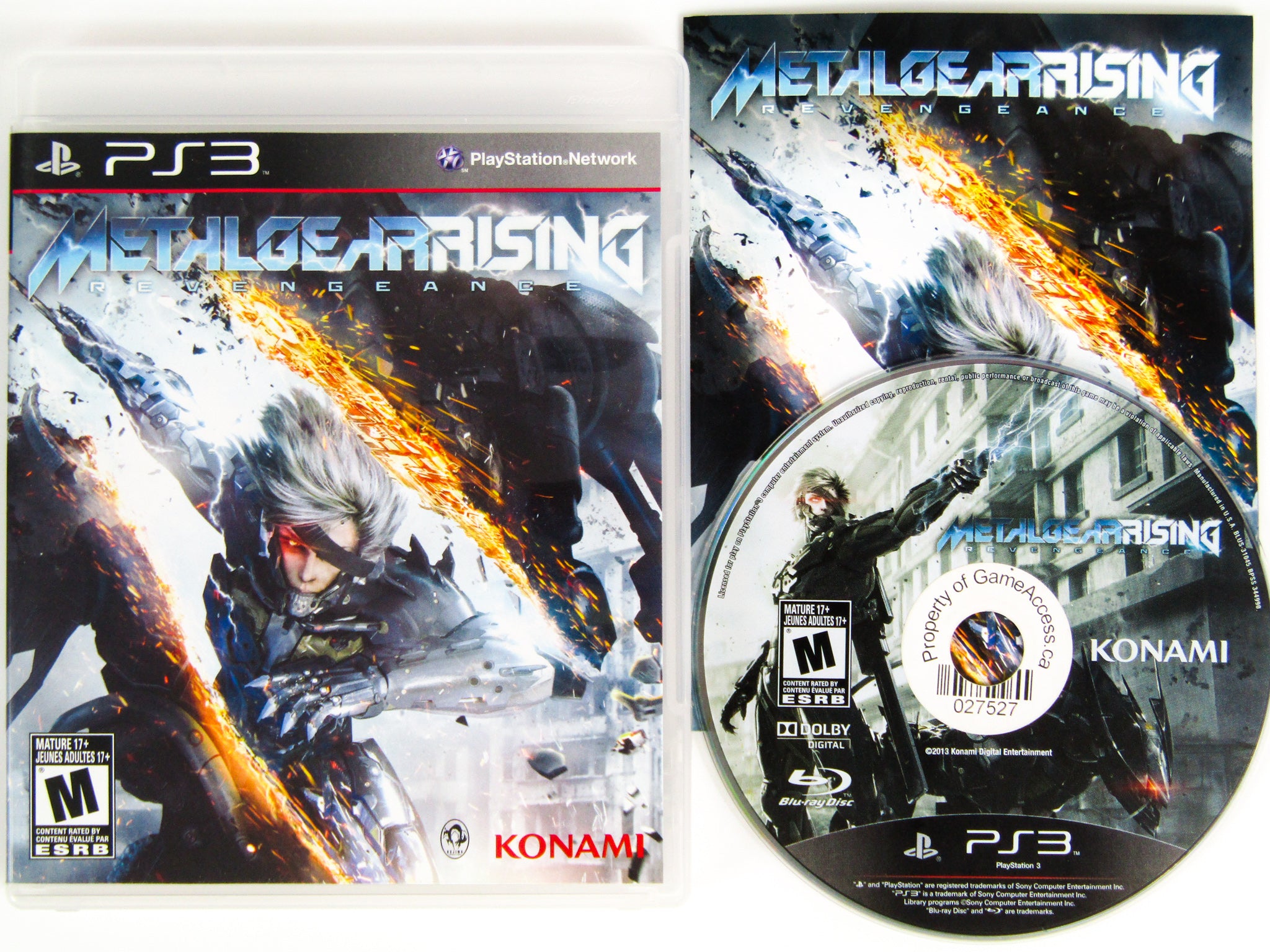 Sony Playstation 3 (PS3) Metal Gear Rising: Revengeance LIMITED EDITIO –  RetroPixl