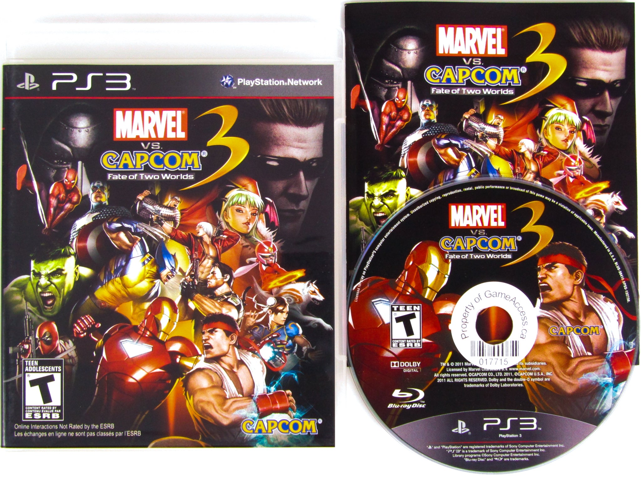 Jogo Ps3 Marvel Vs Capcom 3 Fate Of Two Worlds Físico