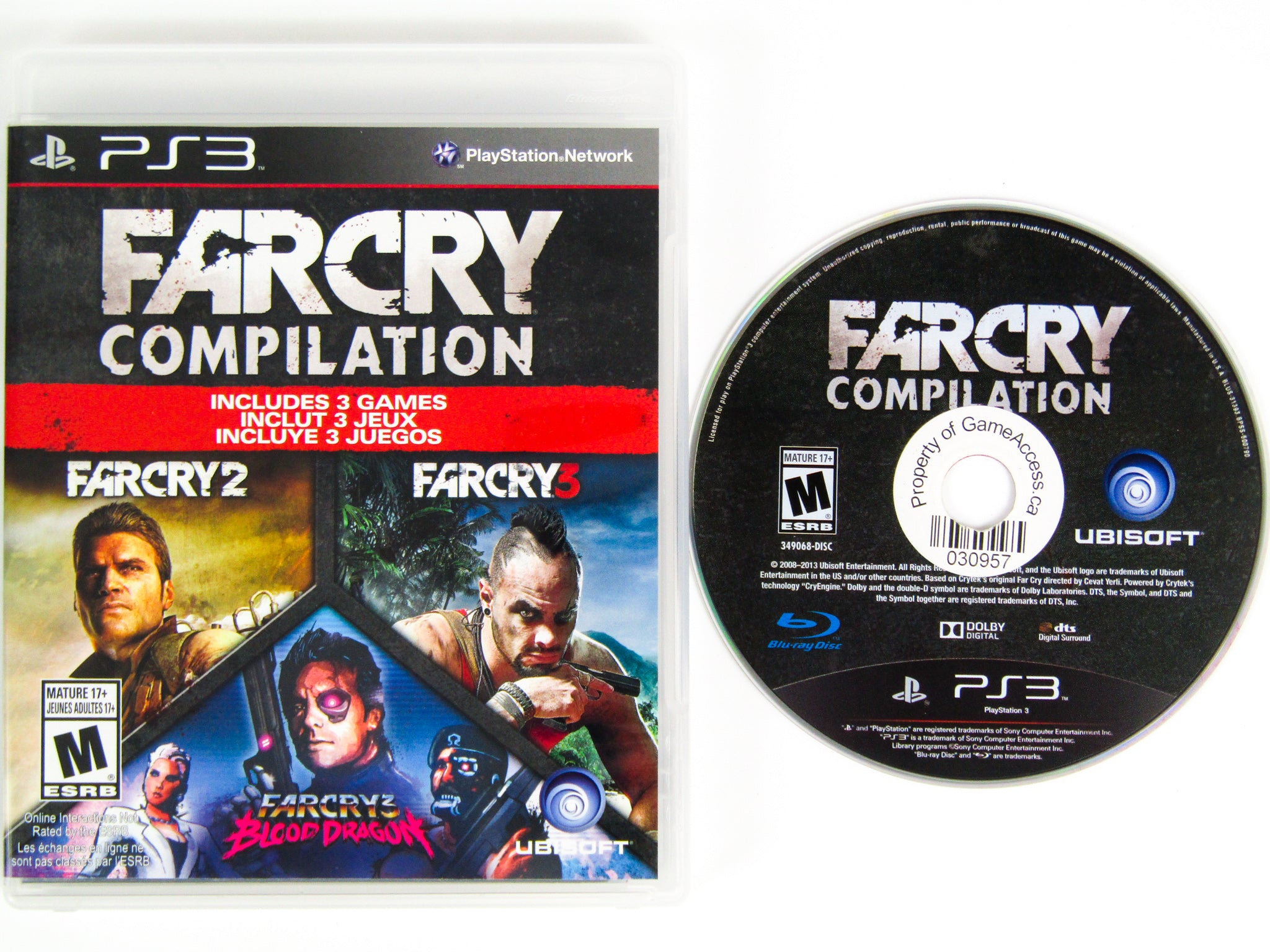 FAR CRY 3 PlayStation 3 w/ Manual Ubisoft Greatest Hits Action FARCRY PS3  8888346319