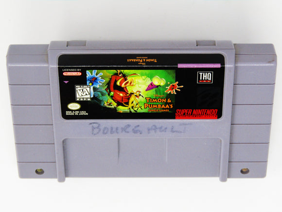 Timon And Pumbaa Jungle Games (Super Nintendo / SNES)