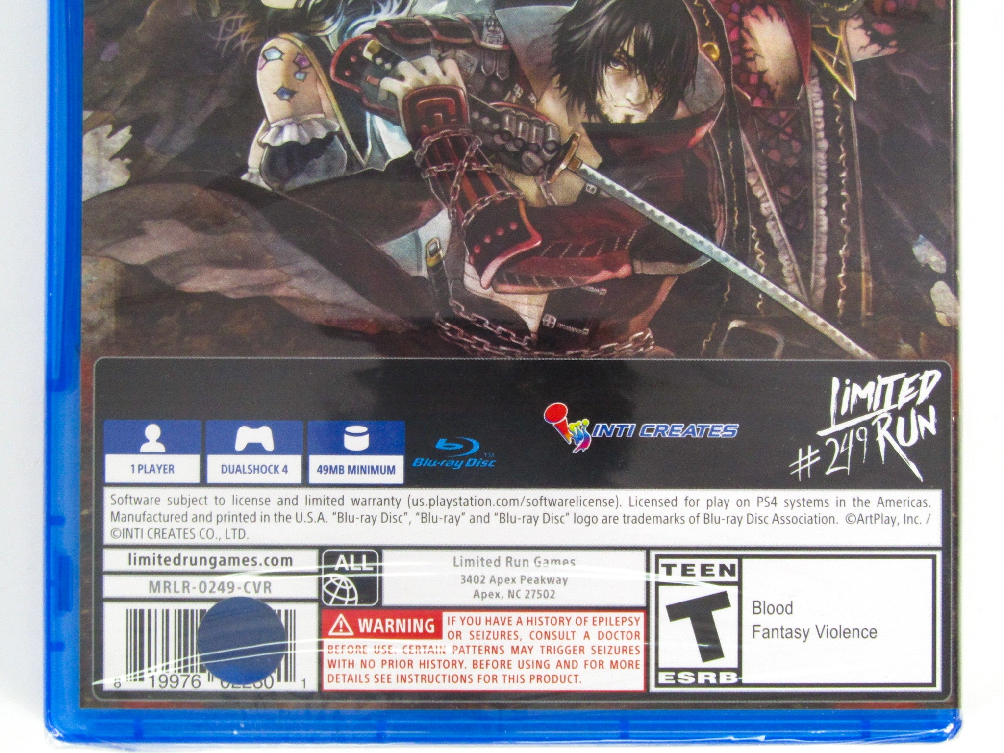 Ps4 Bloodstained Curse Of The Moon Limited Run Bloodstained Curse
