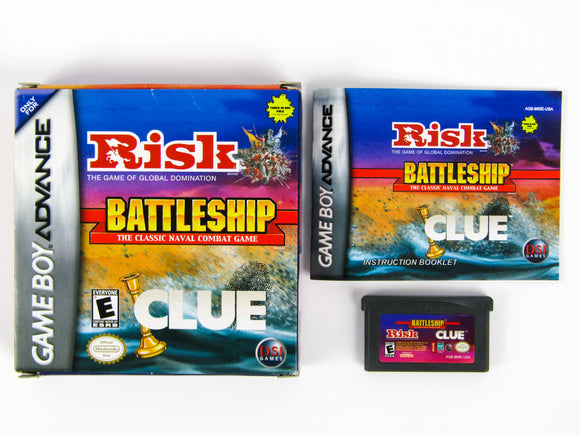 Risk / Battleship / Clue (Game Boy Advance / GBA)