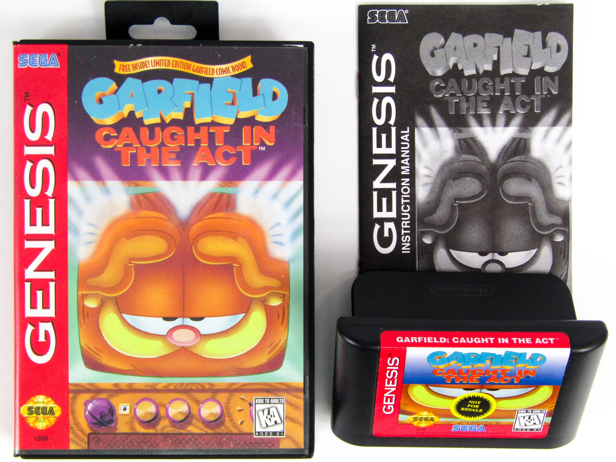 Garfield Caught In The Act [Not For Resale] (Sega Genesis) – RetroMTL