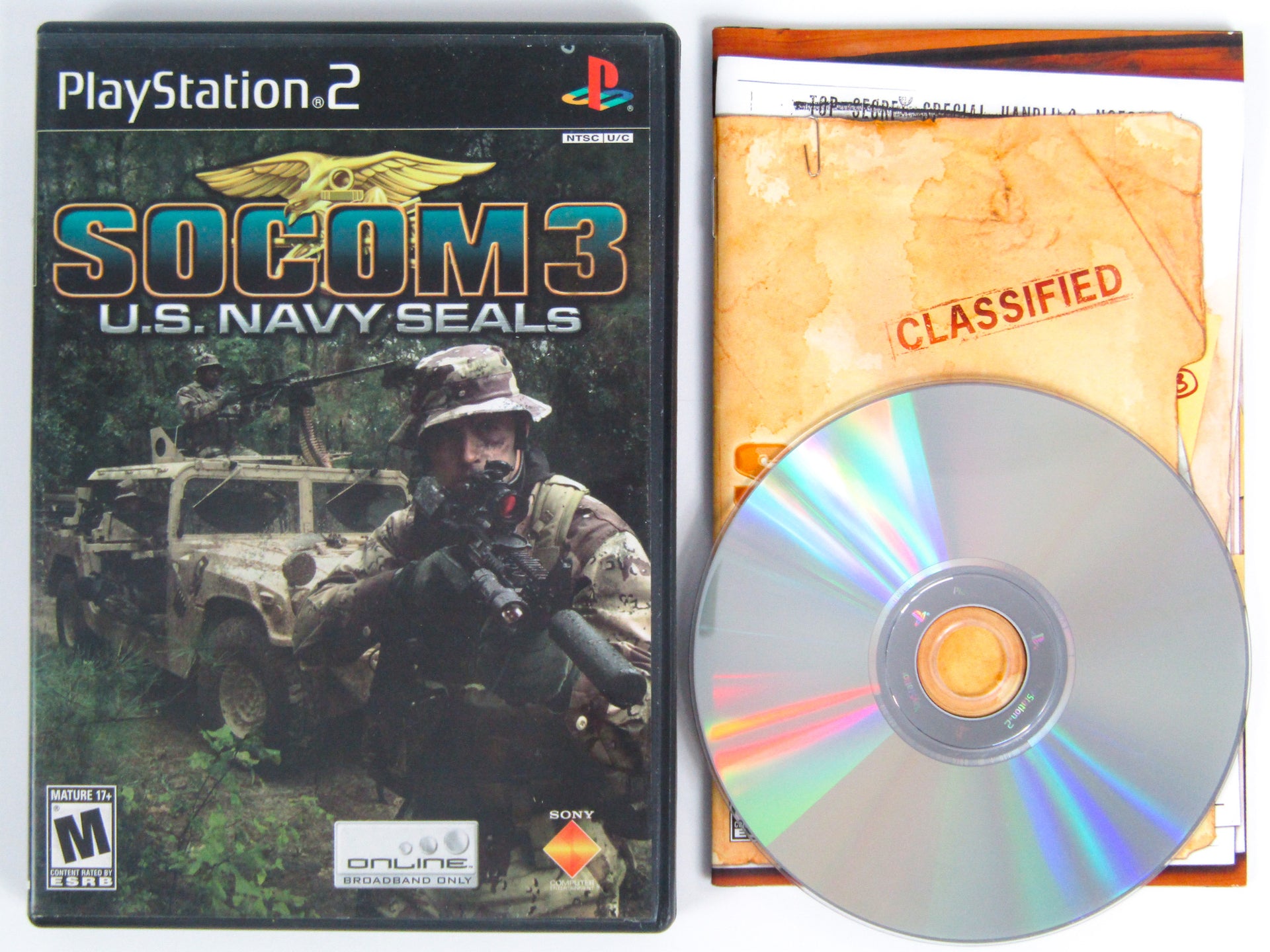Socom US Navy Seals PS2 - Édition Spéciale - Complet PAL - Bon état