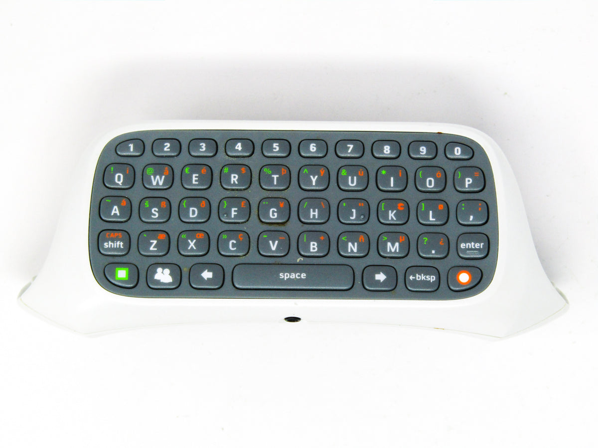 White Xbox 360 Chatpad Keyboard (Xbox 360) Retro MTL