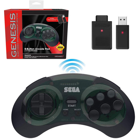 Genesis Shadow 8 Button 2.4 GHz Wireless Controller [Retro-Bit]