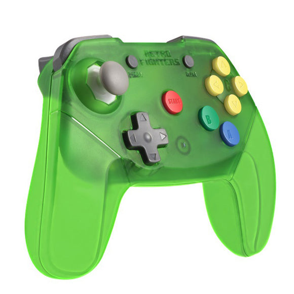 Green Brawler 64 Wireless Gamepad Next Gen N64 Controller [Retro Fighters] (Nintendo 64 / N64)