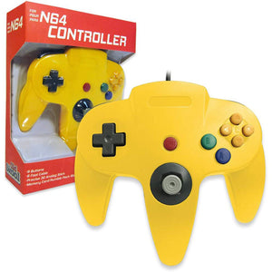 Yellow Wired Controller [Old Skool] (Nintendo 64 / N64)