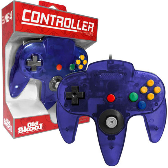 Grape Purple Wired Controller [Old Skool] (Nintendo 64 / N64)