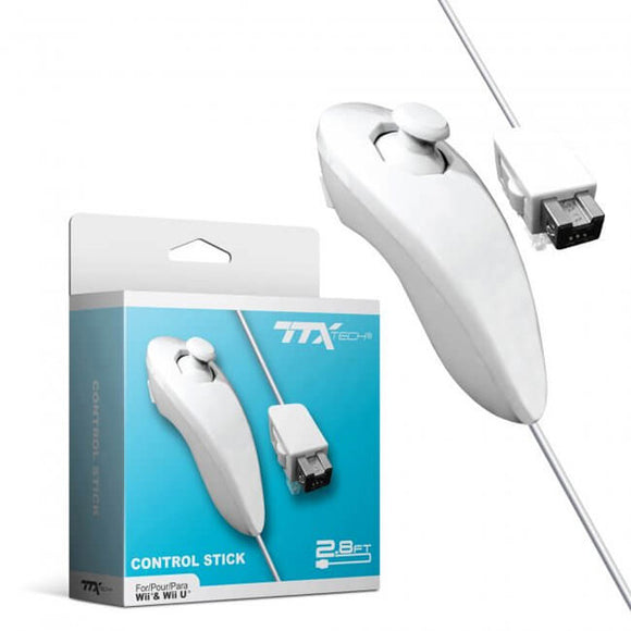 White Control Stick [TTX Tech] [Nunchuk] (Nintendo Wii / Wii U)
