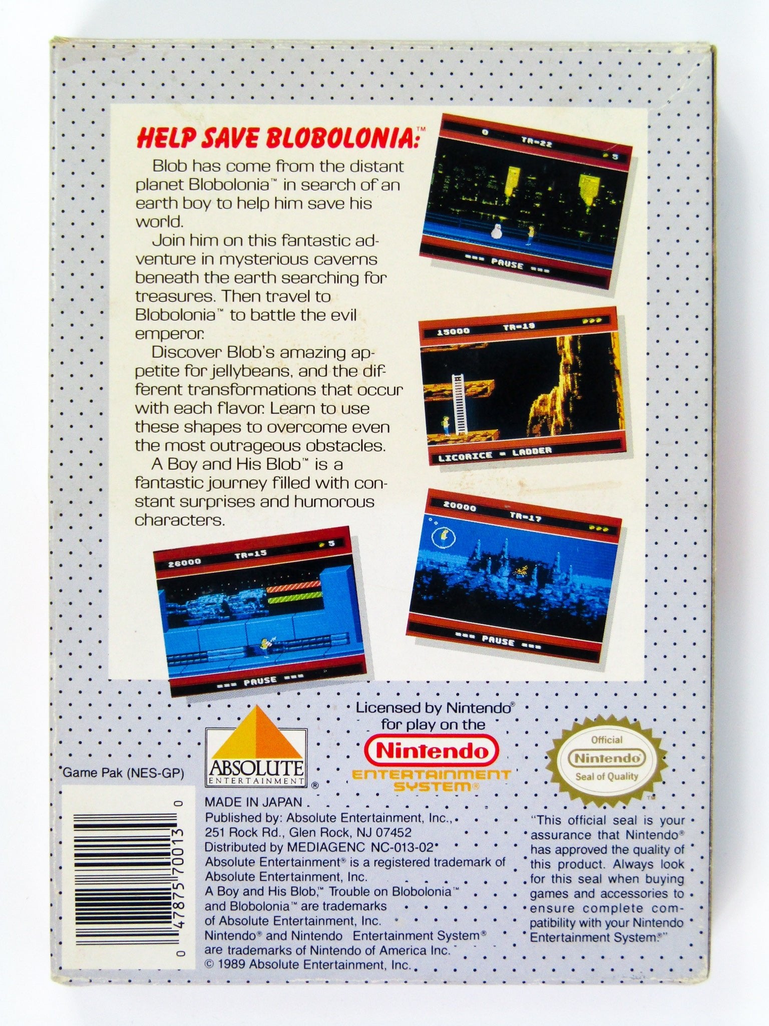 A Boy and His Blob Trouble on Blobolonia (Nintendo / NES) - RetroMTL