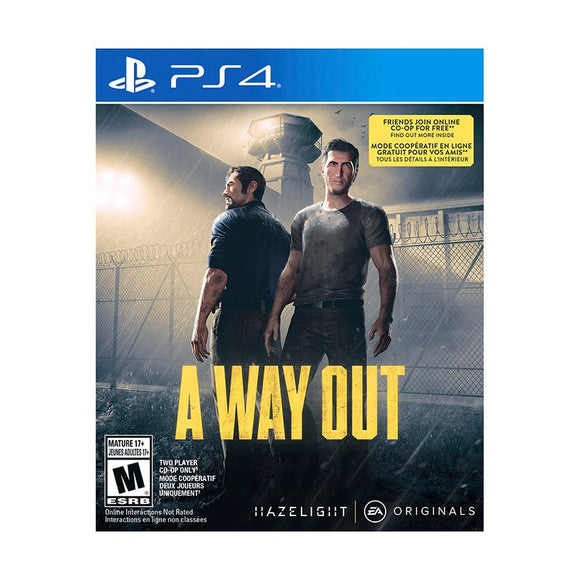 A Way Out (Playstation 4 / PS4) - RetroMTL