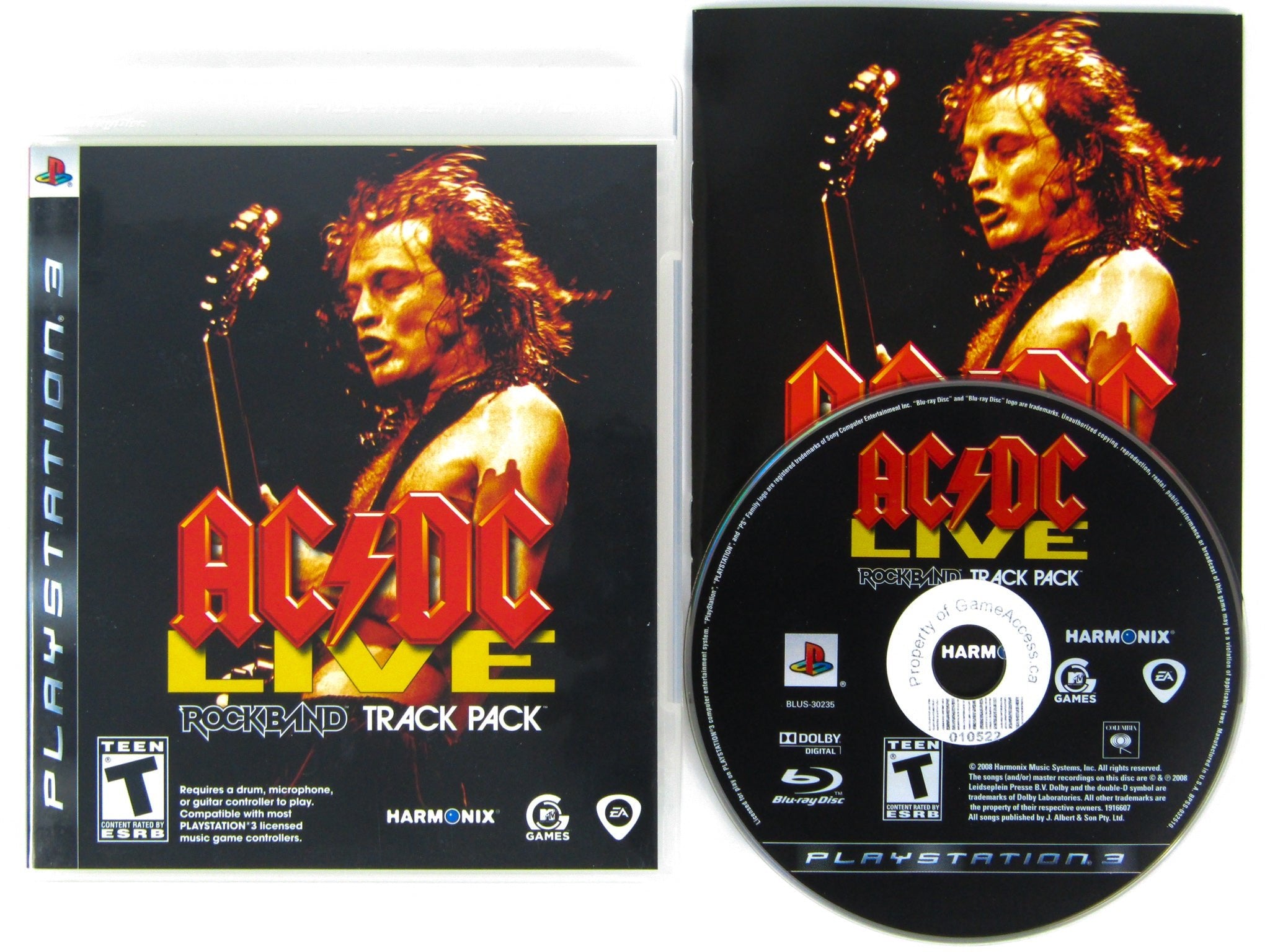 AC/DC Live Rock Band Track Pack (Playstation 3 / PS3) - RetroMTL