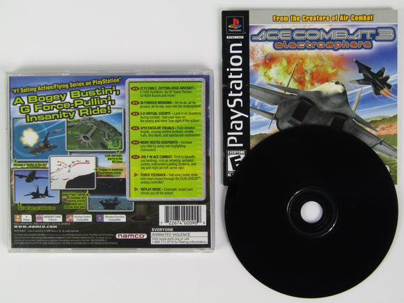 Ace Combat 3 Electrosphere (Playstation / PS1) - RetroMTL