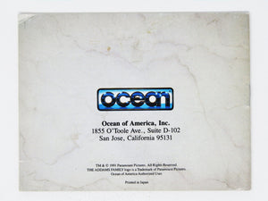 Addams Family [Manual] (Nintendo / NES) - RetroMTL