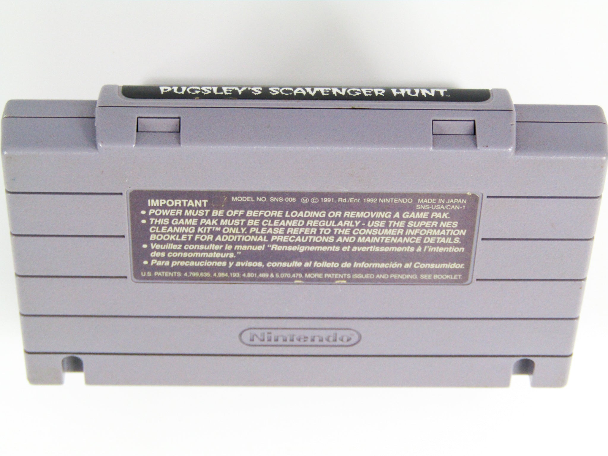 Addams Family Pugsley's Scavenger Hunt (Super Nintendo / SNES) - RetroMTL