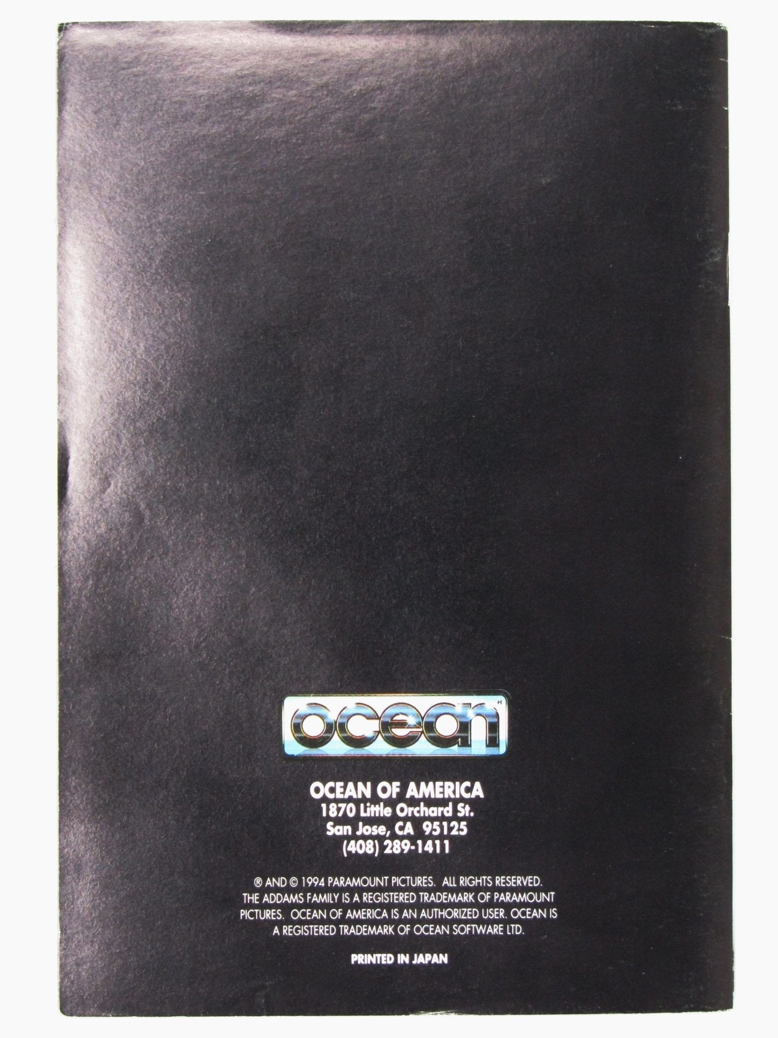 Addams Family Values [Manual] (Super Nintendo / SNES) - RetroMTL