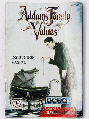 Addams Family Values [Manual] (Super Nintendo / SNES) - RetroMTL