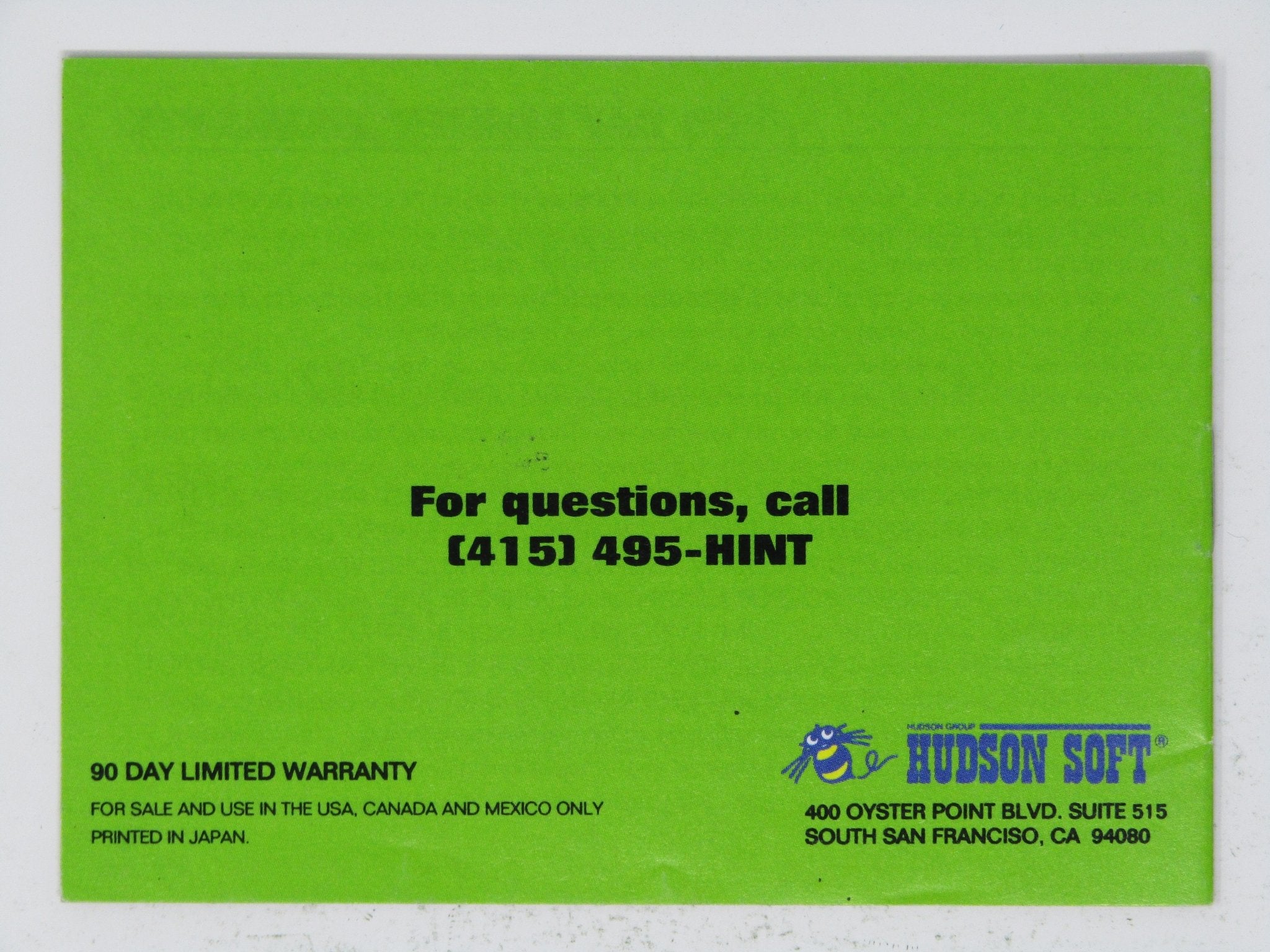 Adventure Island [Manual] (Game Boy) - RetroMTL