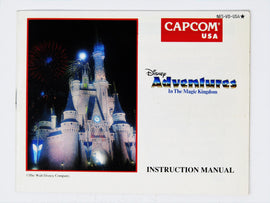 Adventures In The Magic Kingdom [Manual] (Nintendo / NES)