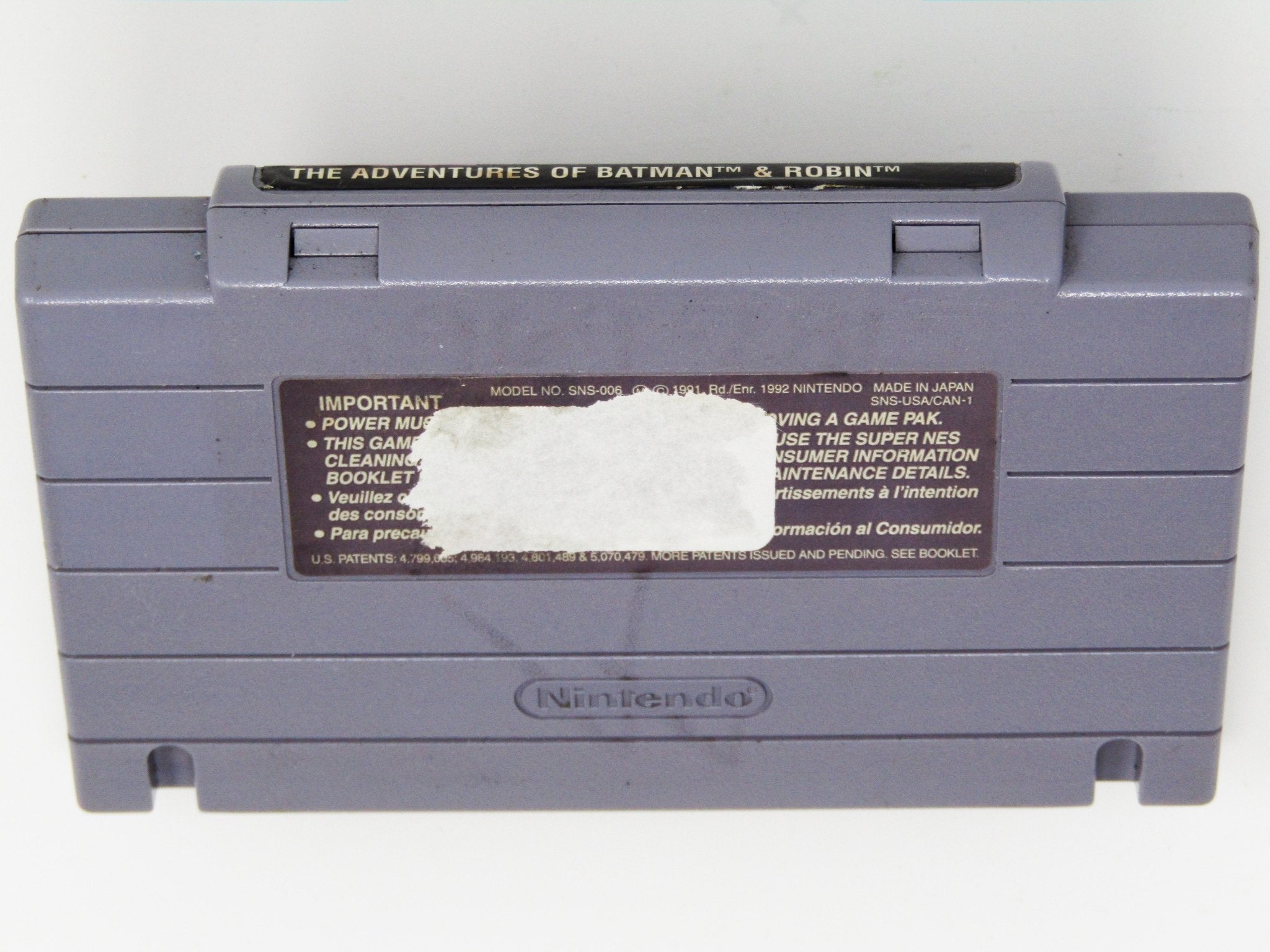 Adventures Of Batman And Robin (Super Nintendo / SNES) - RetroMTL